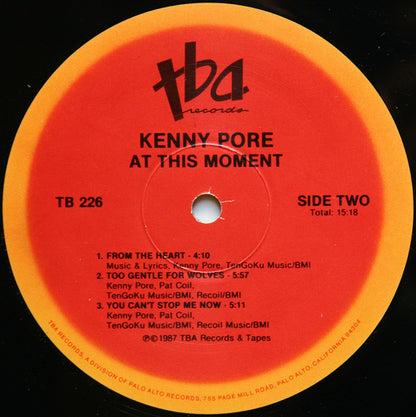 Kenny Pore : At This Moment (LP, Album)