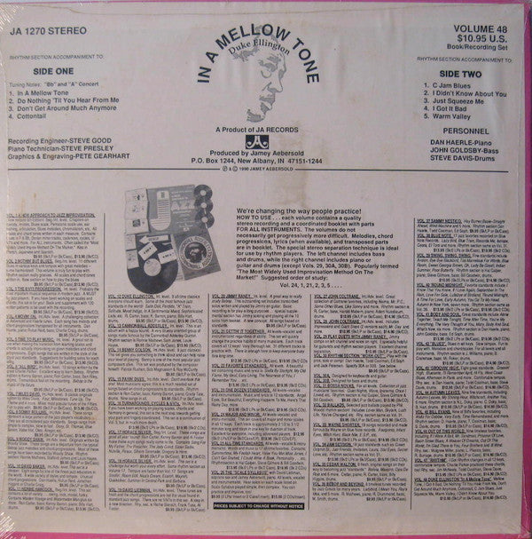 Jamey Aebersold : In A Mellow Tone - Duke Ellington (LP)