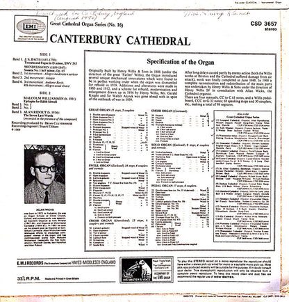 Allan Wicks : Canterbury Cathedral  (LP, Album, RE)