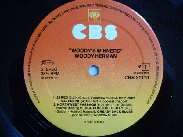 Woody Herman : Woody's Winners (LP, Album, RE)