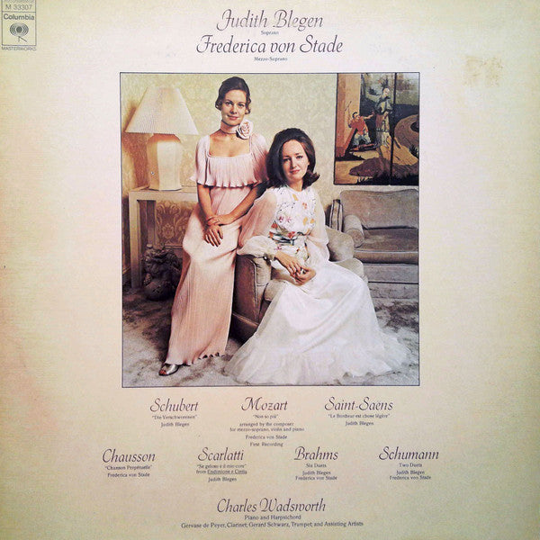 Judith Blegen, Frederica von Stade : Arias and Duets (LP, Album, Pit)