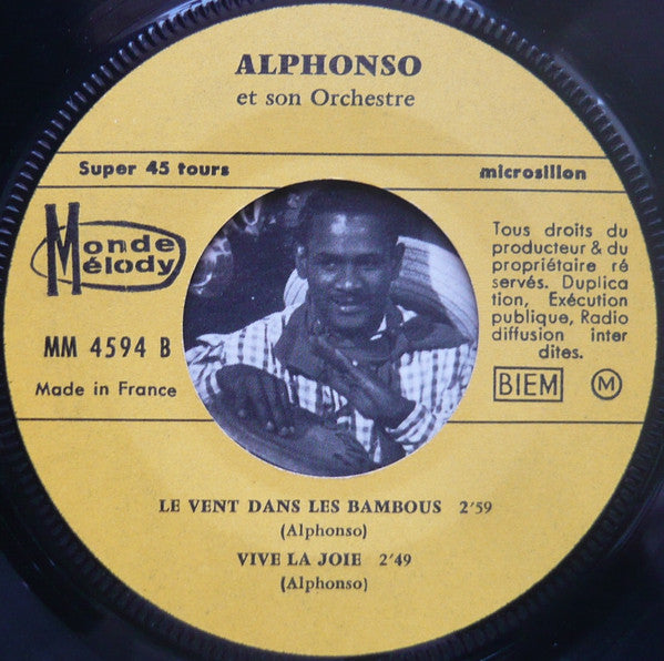 Alphonso Et Son Orchestre Typique Antillais : Vive la Joie (7", EP)