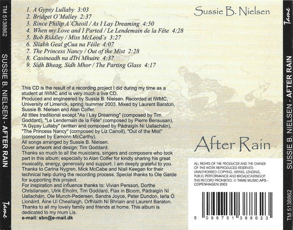 Sussie Nielsen : After Rain (CD, Album)