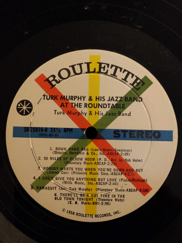 Turk Murphy's Jazz Band : At The Roundtable (LP, Album)