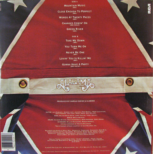 Alabama : Mountain Music (LP, Album, Ind)