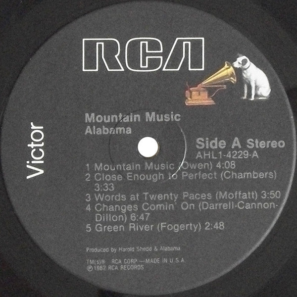 Alabama : Mountain Music (LP, Album, Ind)