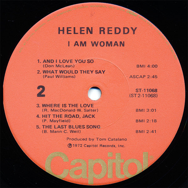 Helen Reddy : I Am Woman (LP, Album, Jac)