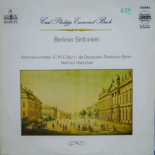 Carl Philipp Emanuel Bach - Kammerorchester Carl Philipp Emanuel Bach, Hartmut Haenchen : Berliner Sinfonien (LP, DMM)