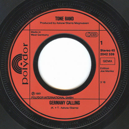 Tone Band : Germany Calling / Calculator (7", Single)