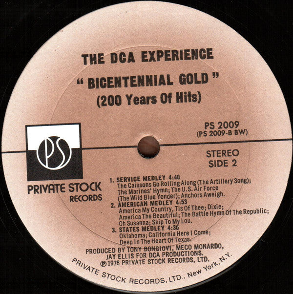 The DCA Experience : Bicentennial Gold (200 Years Of Hits) (LP, Album)