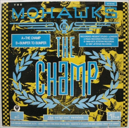 The Mohawks : The Champ (12", Maxi, Blu)