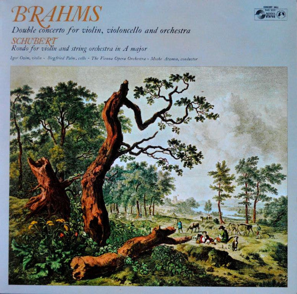 Johannes Brahms / Franz Schubert - Igor Ozim, Siegfried Palm, Orchester Der Wiener Staatsoper, Moshe Atzmon : Concerto In A Minor, Op. 102 / Rondo In A Major, D.483 (LP)