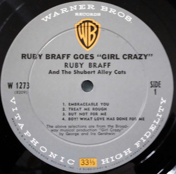 Ruby Braff : Ruby Braff Goes "Girl Crazy" (LP, Mono)