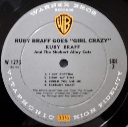 Ruby Braff : Ruby Braff Goes "Girl Crazy" (LP, Mono)