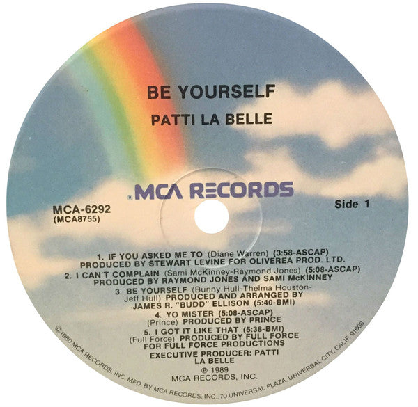 Patti LaBelle : Be Yourself (LP, Album, Glo)