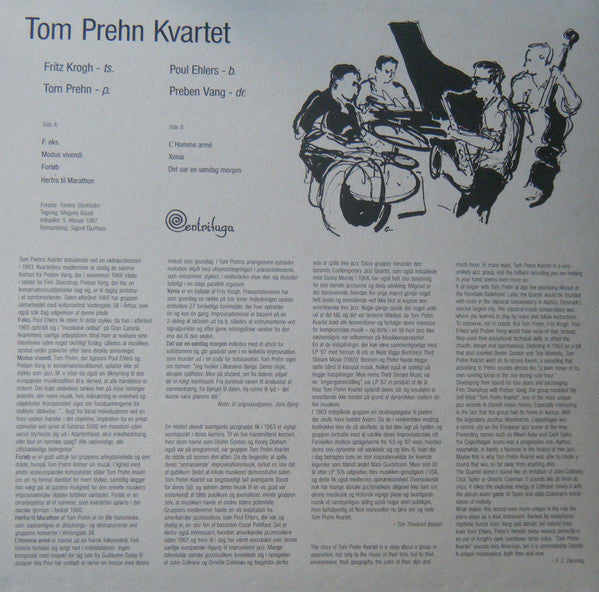 Tom Prehn Kvartet : Tom Prehn Kvartet (LP, Album, RE, RM)