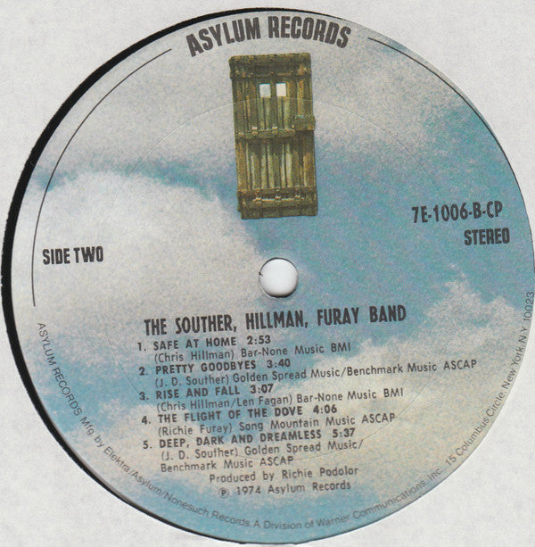 The Souther-Hillman-Furay Band : The Souther-Hillman-Furay Band (LP, Album, CP )