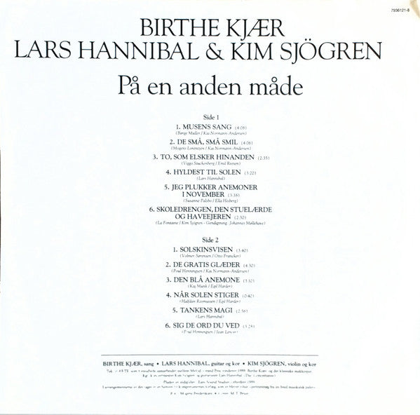 Birthe Kjær, Lars Hannibal & Kim Sjøgren : På En Anden Måde (LP, Album)