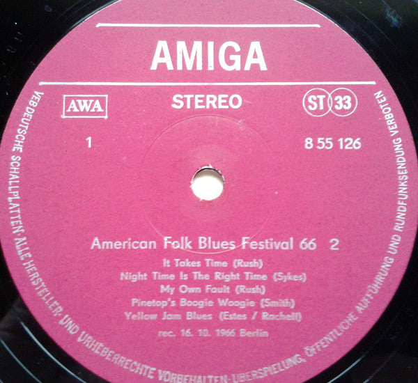 Various : American Folk Blues Festival 66 2 (LP, RE)