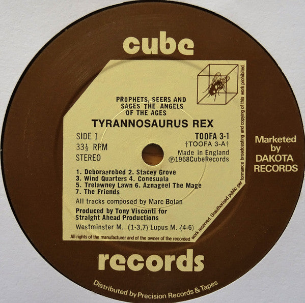 Tyrannosaurus Rex : Prophets, Seers & Sages, The Angels Of The Ages / My People Were Fair And Had Sky In Their Hair... But Now They're Content To Wear Stars On Their Brows (LP, Album, RE + LP, Album, RE + Comp)