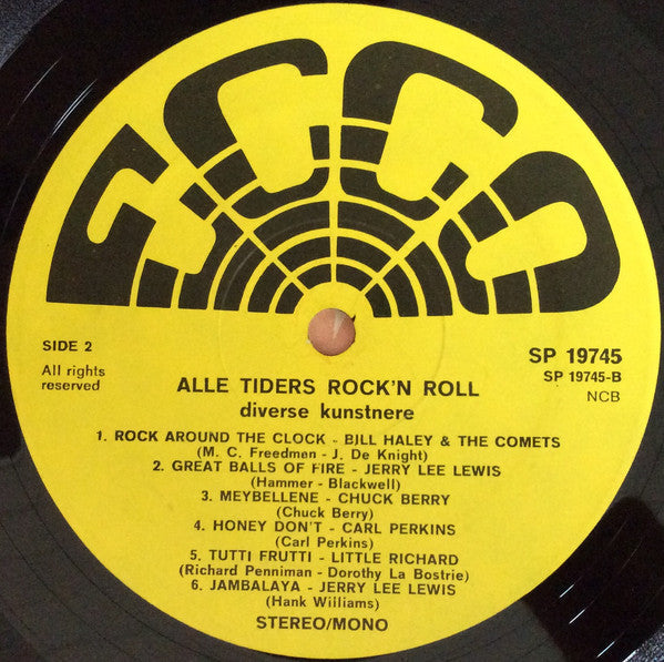 Various : Alle Tiders Rock'n Roll (LP, Comp)