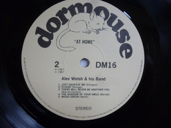 Alex Welsh & His Band : At Home With...Alex Welsh And His Band (LP, RE)