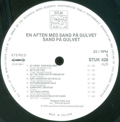 Sand På Gulvet : En Aften Med Sand På Gulvet (LP, Album)