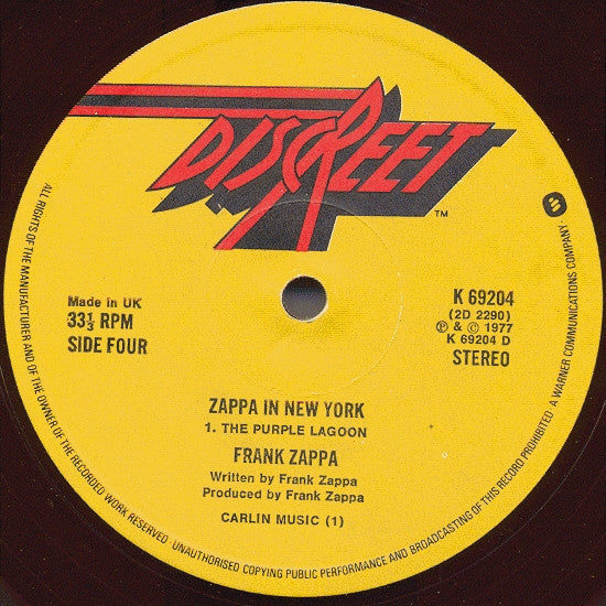 Frank Zappa : Zappa In New York (2xLP, Album)