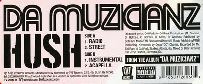 Da Muzicianz : Hush (12")