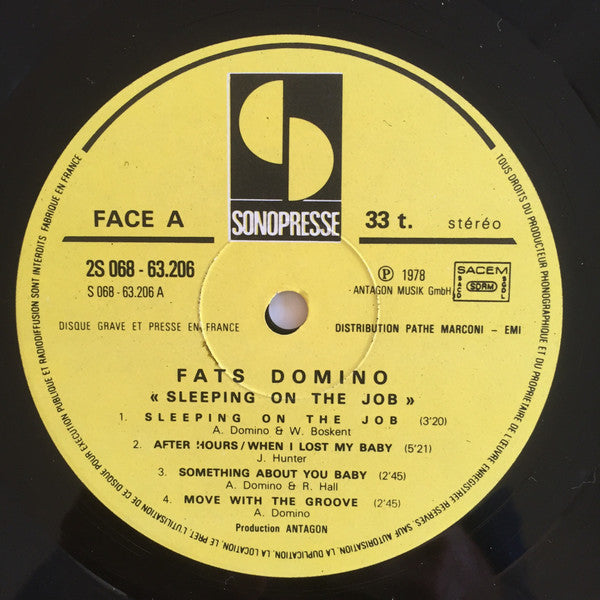 Fats Domino : Sleeping On The Job (LP, Album)