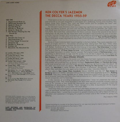 Ken Colyer's Jazzmen : The Decca Years 1955 - 59 (LP, Comp, Mono)