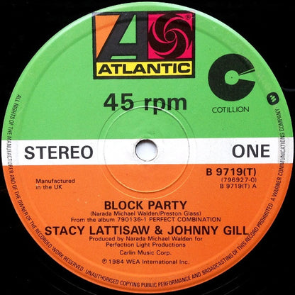 Stacy Lattisaw & Johnny Gill : Block Party (12")