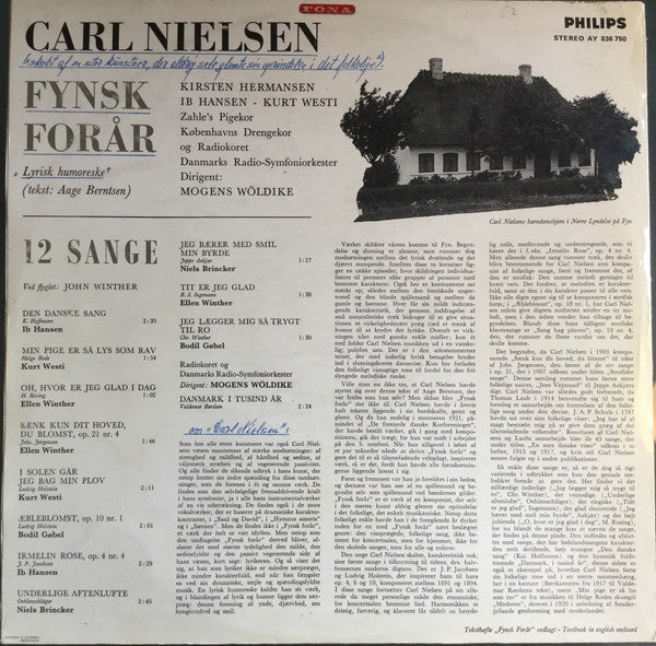 Various : Carl Nielsen: Fynsk Forår. Lyrisk Humoreske Op. 42 & 12 Sange (LP)