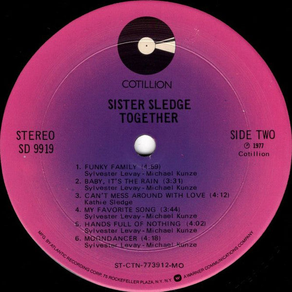 Sister Sledge : Together (LP, Album, Mon)