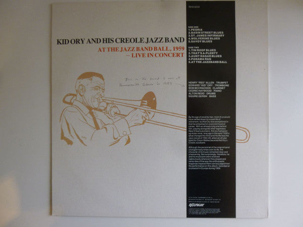 Kid Ory And His Creole Jazz Band : At The Jazz Band Ball 1959 (LP)