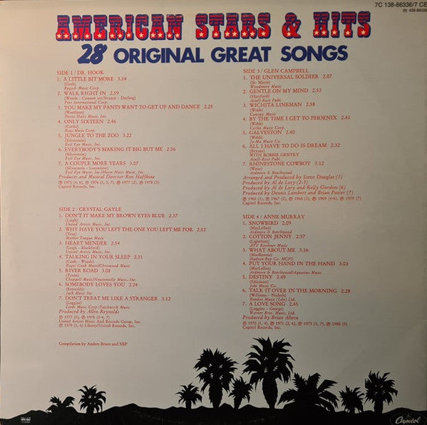 Various : American Stars & Hits (2xLP, Comp, Gat)