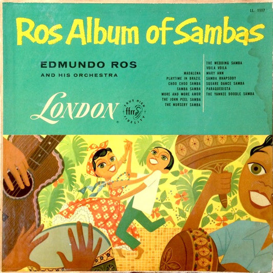 Edmundo Ros & His Orchestra : Ros Album Of Sambas (LP, Album, Mono)