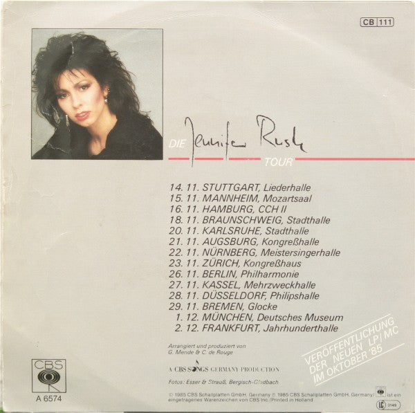 Jennifer Rush : Destiny (7", Single)