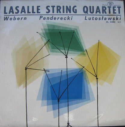 Lasalle Quartet, Anton Webern, Krzysztof Penderecki, Witold Lutoslawski : Lasalle String Quartet (LP, Album, Mono)