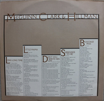 McGuinn, Clark & Hillman : McGuinn, Clark & Hillman (LP, Album, Win)