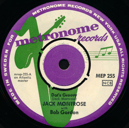 Jack Montrose With  Bob Gordon (2) : Arranged / Played / Composed By Jack Montrose With Bob Gordon Vol. 2 (7", EP)