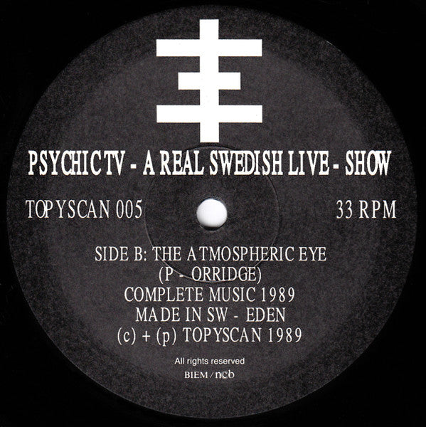 Psychic TV : A Real Swedish Live Show (LP, Album)