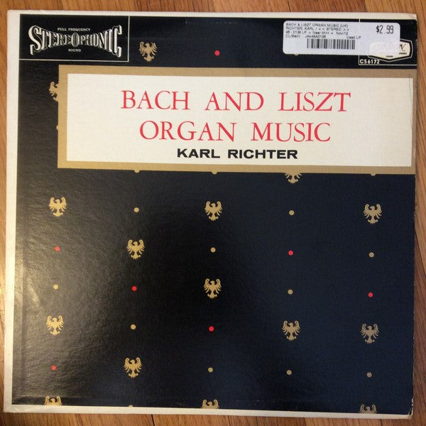 Johann Sebastian Bach, Franz Liszt, Karl Richter : Bach and Liszt Organ Recital (LP, Album)