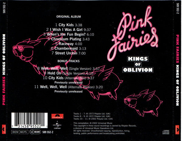 The Pink Fairies : Kings Of Oblivion (CD, Album, RE, RM)