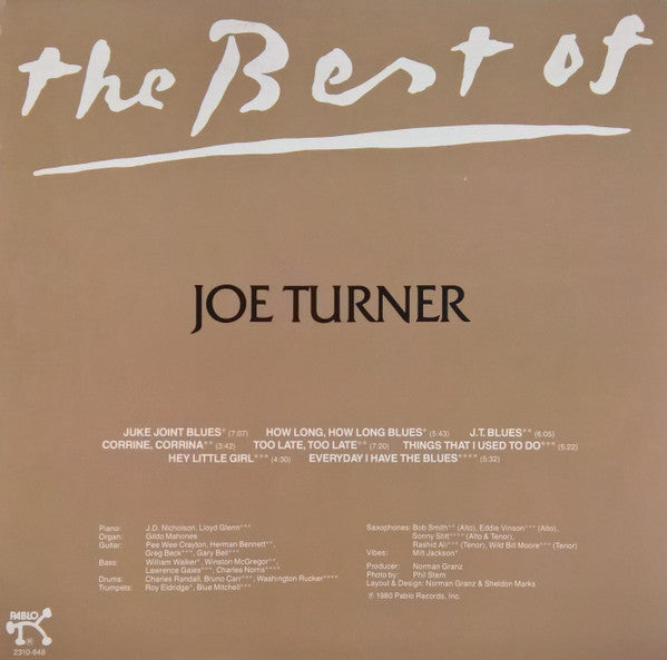 Big Joe Turner : The Best Of Joe Turner (LP, Comp)