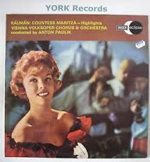 Emmerich Kálmán, Elemer Horvath And His Gypsy Orchestra, Chor Der Wiener Volksoper And  Wiener Volksopernorchester, Anton Paulik : Countess Maritza - Highlights (LP)