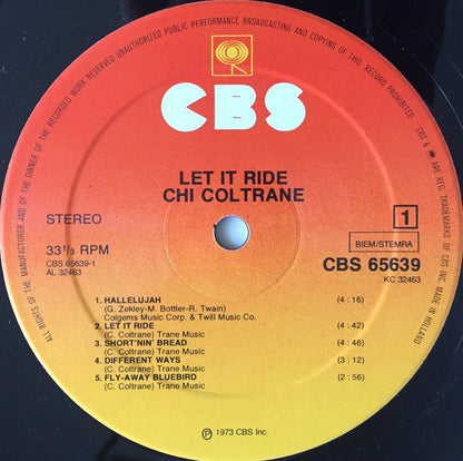 Chi Coltrane : Let It Ride (LP, Album, RE)