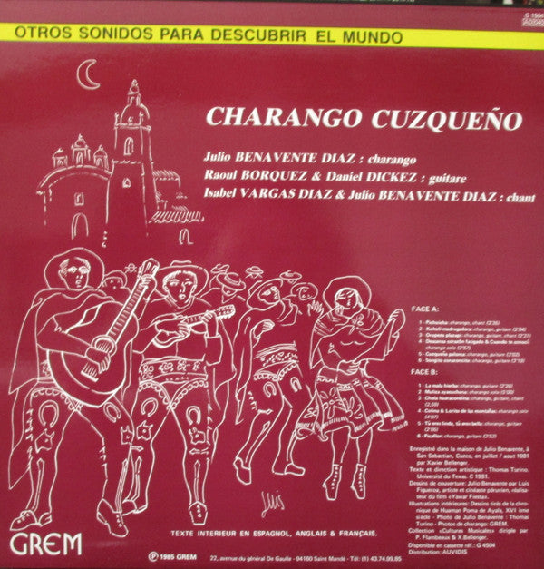 Julio Benavente Diaz : Charango Cuzqueno (LP)