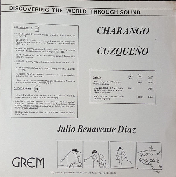 Julio Benavente Diaz : Charango Cuzqueno (LP)