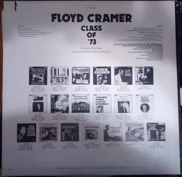 Floyd Cramer : Class Of ‘73 (LP, Album, Quad, CD-)